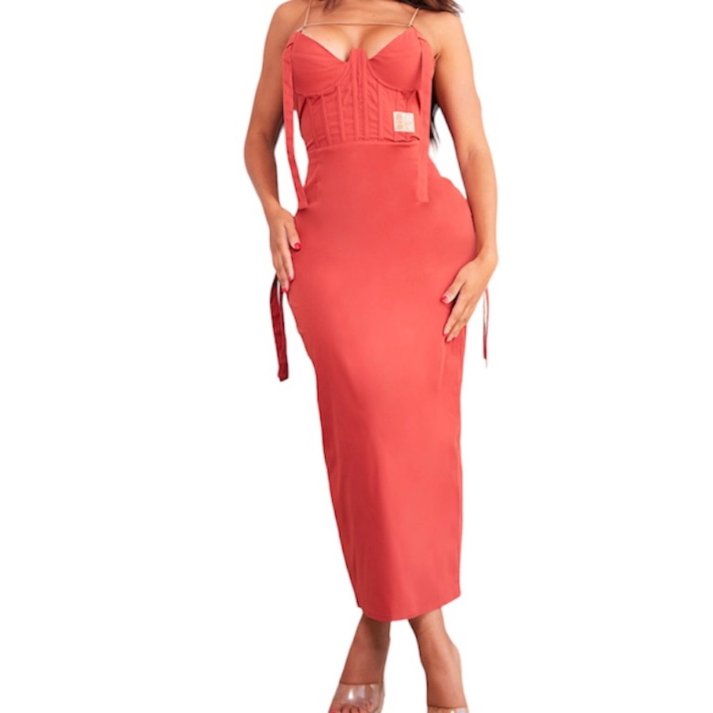 [PLT] Corset Detail Cargo Dress